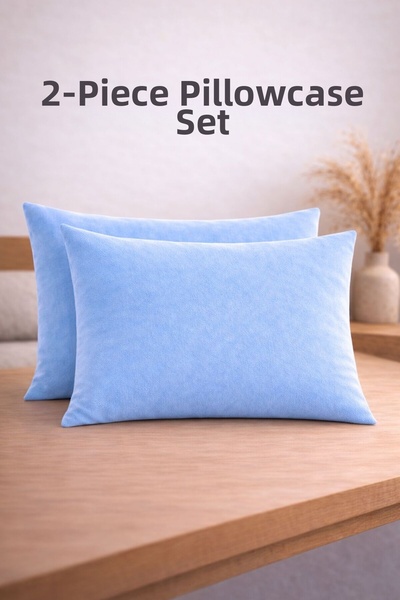 Koi Home غطاء وسادة مكون من قطعتين مع غطاء 50x70 سم، طقم غطاء وسادة من قطعتين