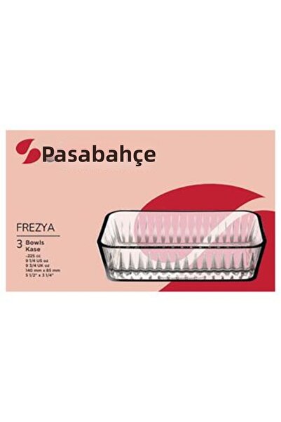 Paşabahçe 5 قطع أطباق تقديم فريزيا 3 قطع 140 × 85 مم