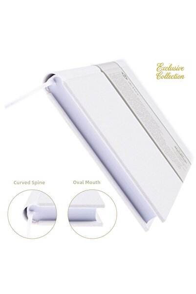 BİDEFTER دفتر ملاحظات بغلاف صلب بدون خطوط - مصنوع يدويًا بنسبة 100%، خياطة يد...