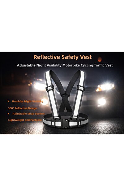lawrenceshop Reflective Safety Vest Practical Phosphorescent Vest Motor Bicyc...