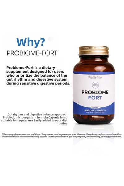 Next Microbiome Probiome-Fort Supplementary Food (60 Capsules)