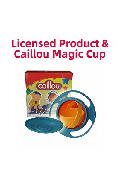 Caillou Non-Spill Food Plate Universal 360 Degree Rotating Food Container and...
