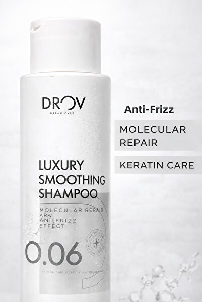 DROV KOZMETİK شامبو تنعيم فاخر 400 مل إصلاح جزيئي مدعوم بالكيراتين ومضاد للتجعد