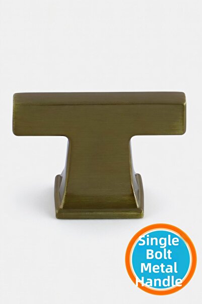 NZB Button Single Screw Antique Yellow Handle Drawer Handle Metal Handles Kit...