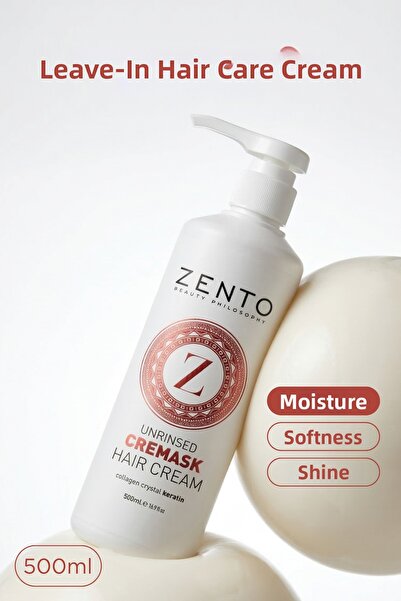 ZENTO كريم الشعر كريماسك كريم العناية بالشعر غير القابل للغسل 500 مل