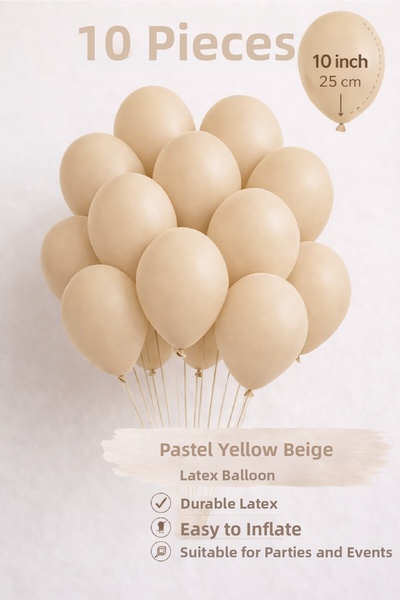 BKMC PARTY 10 Pcs Latex Balloons 10 Inch Party Balloon Birthday Decoration Ba...