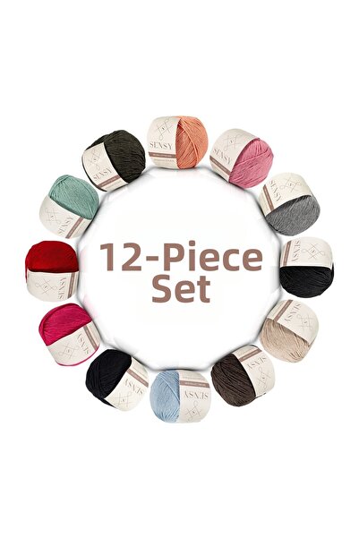 SENSY Премиум комплект от 12 части амигуруми от 50 гр. бебешки памук и 124 конци