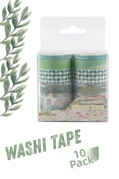 Şehir Online Mağazacılık Set de 10 benzi Washi din seria Monet Set de benzi d...
