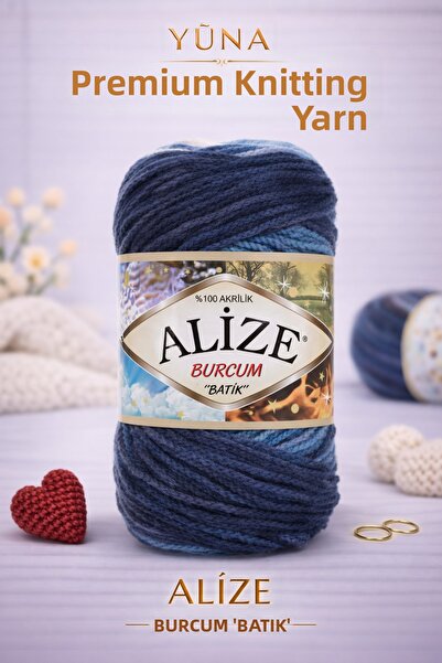 Alize خيط حياكة بركوم باتيك للأطفال، خيط للوشاح والقبعة، بطانية غرام، خيط 1899