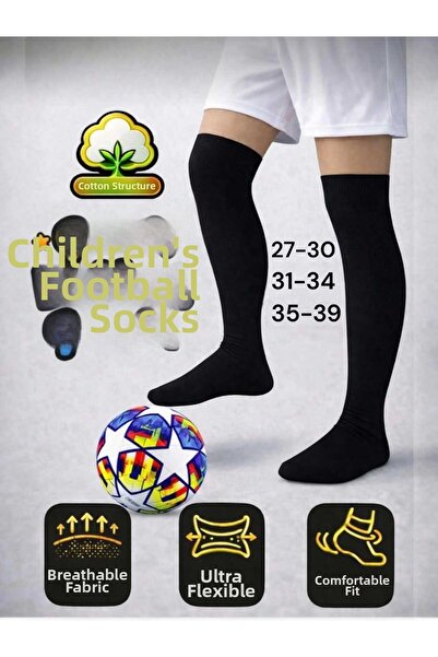 HAYEL 1 pereche de șosete de tenis unisex, de culoare neagră, pentru fete și ...