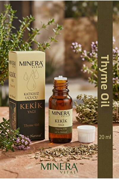 MİNERA VİTAL زيت الزعتر 20 مل (زيت الأوريجانو) زجاجة زجاجية تحتوي على زيت عطر...