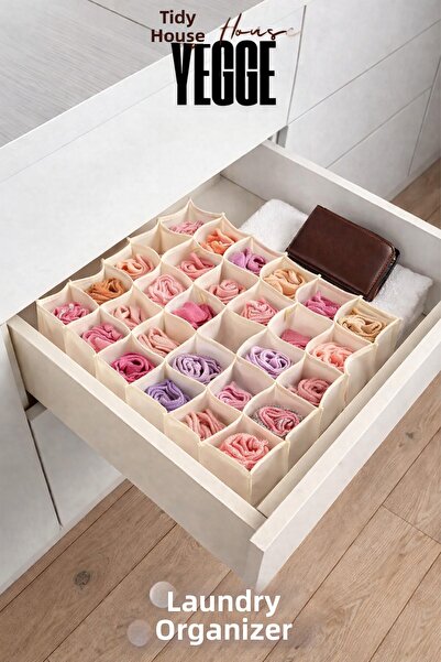 YEGGE Οργανωτής ρούχων και κάλτσων 30 θέσεων, Οργανωτής για σάλια και τυρόπανα