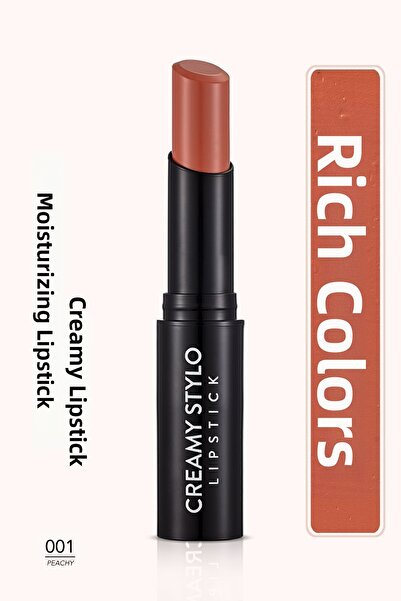 Flormar أحمر شفاه لامع شبه لاصق - أحمر شفاه كريمي بلون الخوخ - 001-8682536013611