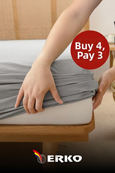 Erko Dört Mevsim 100% Cotton Combed Cotton Elastic Sheet Single Double King Size