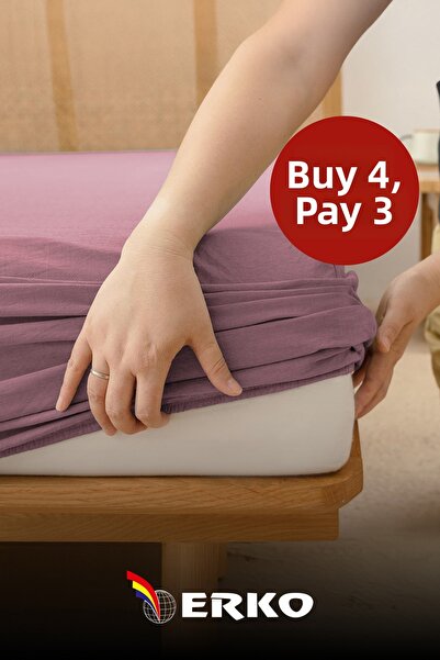 Erko Dört Mevsim 100% bumbac pieptănat cearșaf de pat dublu, toate dimensiunile