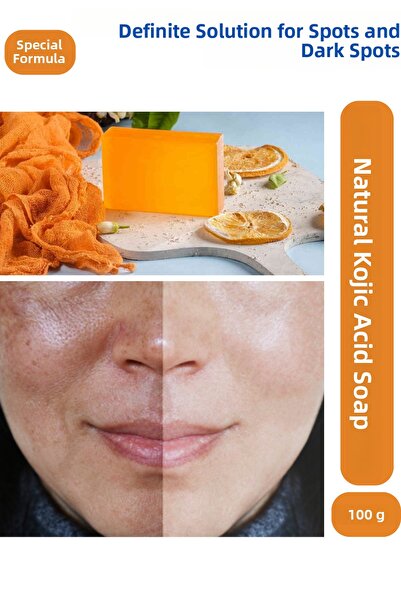 VERANT صابون حمض الكوجيك المضاد للعيوب مع تأثير الكركم وحمض الكوجيك