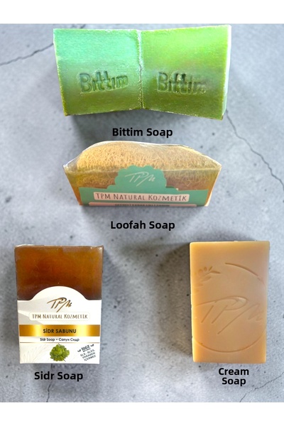 Tpm 2 Green Bıttım Soap, Laurel Soap, Sidr Soap, Cream Soap
