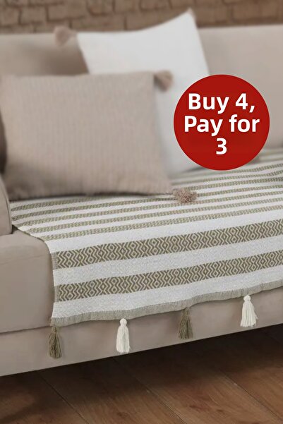 Lux Touch Husa de canapea Liva Pompom Mustard - 115x200 cm Canapea Duvan Cana...