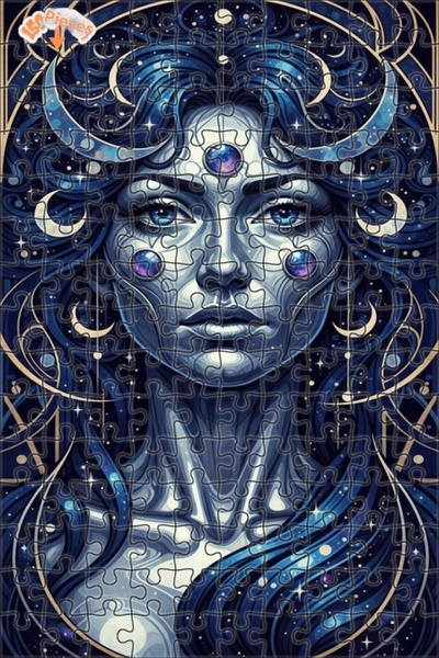 Esranın Dünyası Cosmic Woman Art Wooden Puzzle 150 Pieces 20X30