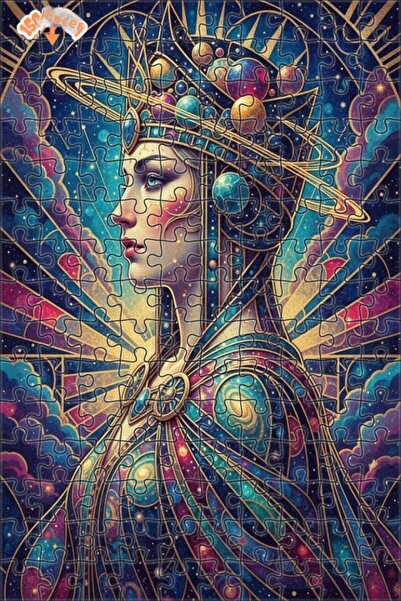Esranın Dünyası Cosmic Queen Double Layer Framed Wooden Puzzle 150 Pieces 20X30