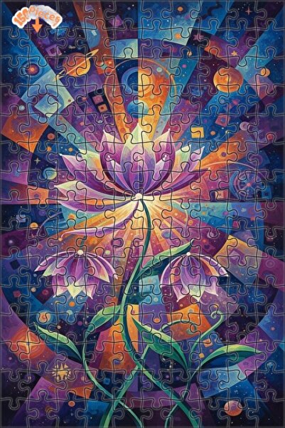 Esranın Dünyası لغز خشبي مكون من مزدوج الطبقات إطارًا بتصميم رقصة الزهور الكو...