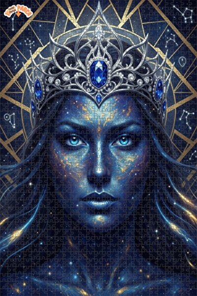 Esranın Dünyası لغز خشبي بإطار مزدوج الطبقات بمظهر لوحة زيتية لملكة الكون، 10...