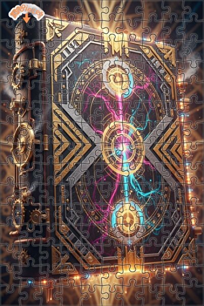 Esranın Dünyası Mysterious Energy Book Double-Layer Framed Wooden Puzzle 150 ...