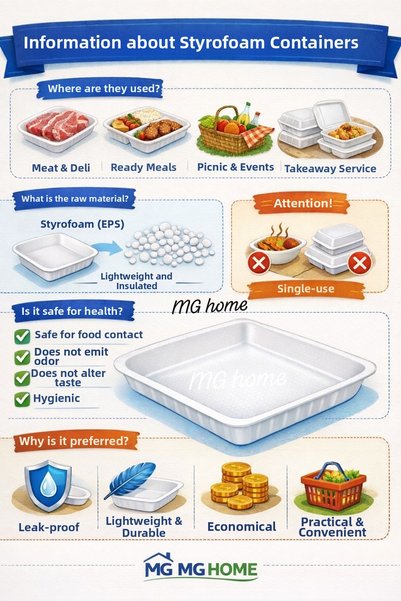 VENON ⭐ 50 Pieces ❤️   3 Compartment Foam Plate with Lid – Heat Resistant, Leakproof, Economical – Disposable Hygienic
