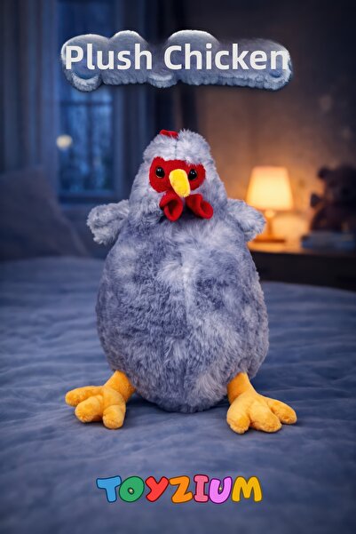 Shem Plush Chicken Toy 22 cm – Play & Sleep Companion – Soft-Textured - Cute ...
