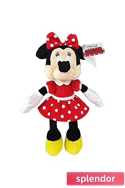 esplendor دمية وبري بفستان أحمر بطول 25 سم