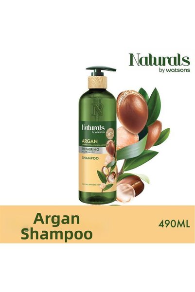 Naturals By Watsons Argan Shampoo and Conditioner 490 ml X2 Pieces