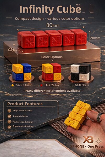 xphone teknik servis مكعب اللانهاية - مكعب كبير الحجم قابل للطي لتخفيف التوتر