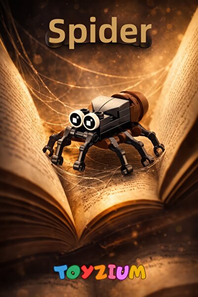 Shem Spider Invertebrate Building Block Toy (29 Pieces) - Mini Spider-Like Mo...