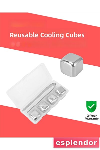 esplendor Stainless Metal Ice Cube Suit with Rapid Cooling
