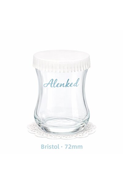 alenked غطاء كوب شاي بريستول من الورق المقوى الأبيض 72 ملم 100 قطعة