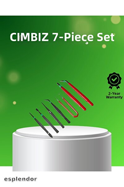 esplendor 7 Pieces Precision Steel Tweezers Set for Electronics and Watch Repair