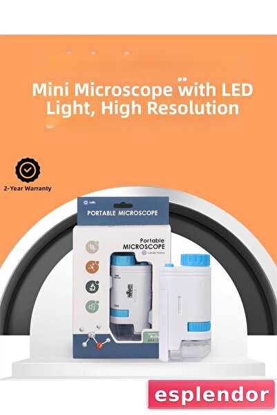 esplendor مجهر محمول باليد - مع ضوء LED، تركيز واضح في نفس الوقت