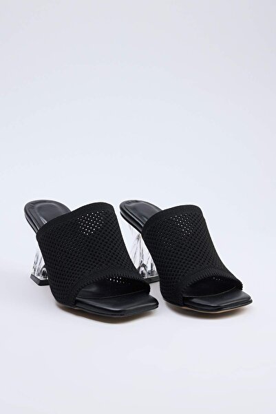 TRENDYOL SHOES Papuci negri pentru femei TAKSS26TO00080