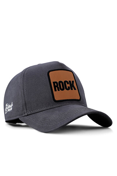 BlackBörk Rock Logolu Antrasit Beyzbol Şapka