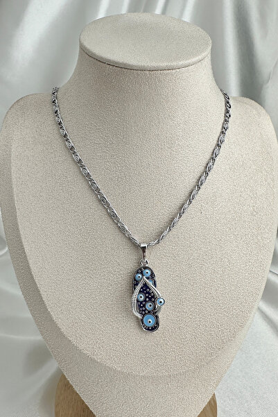 Modex Nazarlı Minimal Terlik Kolye