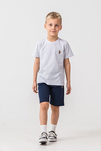U.S. Polo Assn. Πόλο Ασν. (U.S. Polo Assn.) Σετ Βερμούδες για αγόρια σε γκρι ...