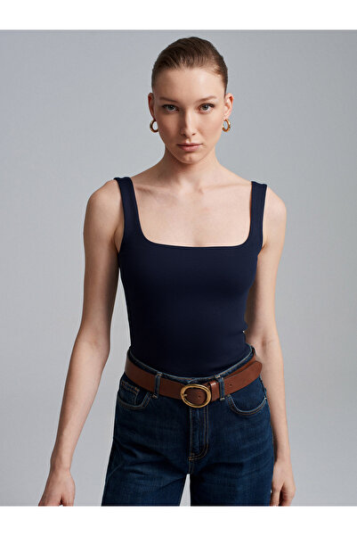 Dilvin 21057 Αθλητικό Φανελάκι με Τιράντες - Σκούρο Μπλε