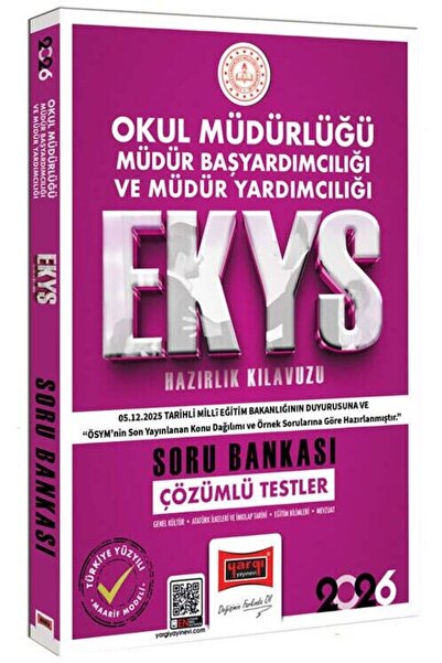Yargı Yayınları Yargı 2026 MEB EKYS Okul Müdürlüğü, Başyardımcılığı ve Yardım...