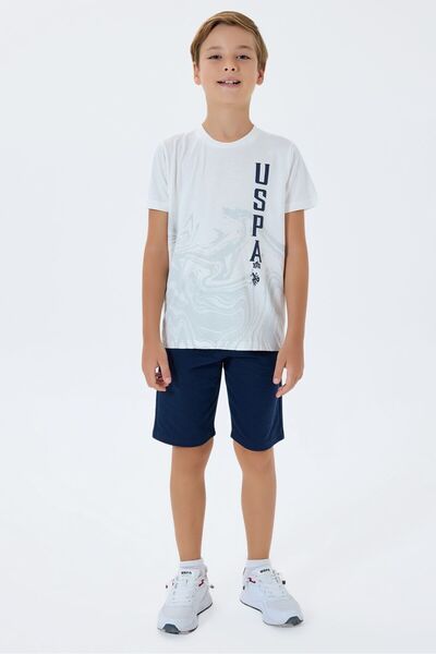 U.S. Polo Assn. Costum Bermuda brodat pentru băieți US2412-C-V1