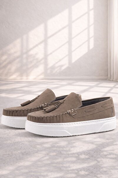 Rakerplus Sand Color Boys' Moccasin Shoes