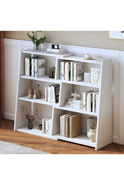 mobilyapratik 3 Katlı Uzatılabilir Raflı Kitaplık Küçük Alanlar veya Köşeler ...