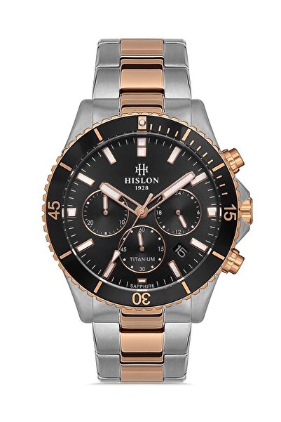 Hislon ساعة يد رجالية من التيتانيوم Ms138v-04ss
