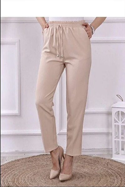 macharel jeans Elastic Waist -Length Pants - Women's Fabric Pants