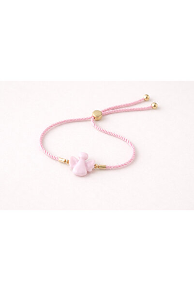 ADAMODART Guardian Angel Murano Glass Beaded Adjustable String Bracelet