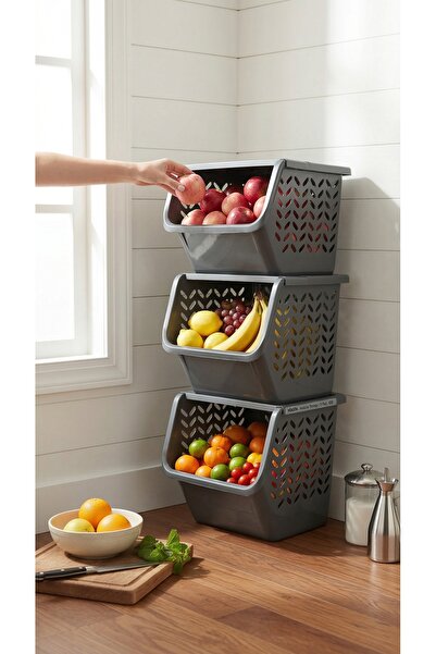 Milenay Mutfak Sebzelik Rafı, Patates Soğan Depolama Organizeri, Havalandırma...